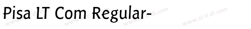 Pisa LT Com Regular字体转换